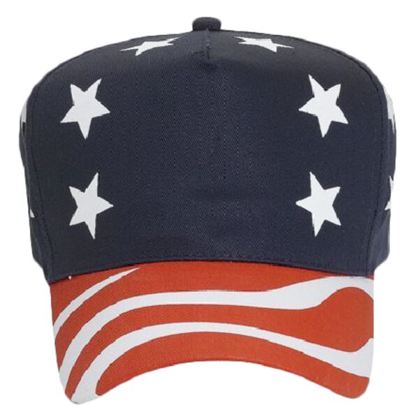 OTTO CAP 5 Panel Mid Profile Baseball Cap Thumbnail